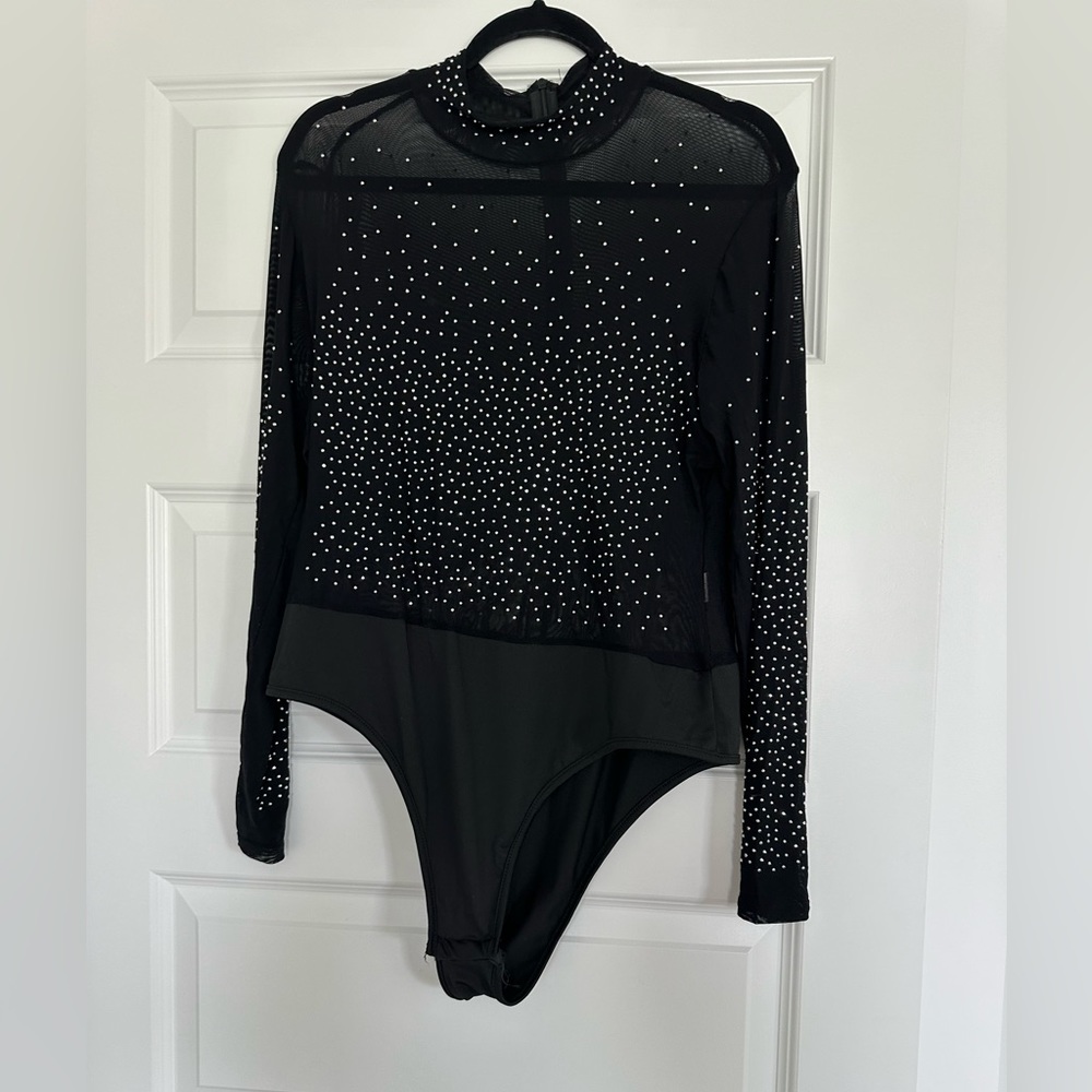 Women’s sheer mesh bodysuit